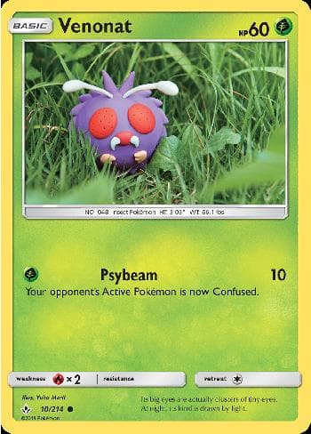 Carta Venonat (10/214) do set Elos Inquebráveis — Pokémon TCG | Bynx