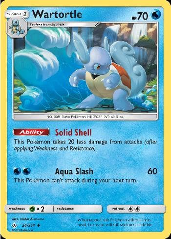 Carta Wartortle (34/214) do set Elos Inquebráveis — Pokémon TCG | Bynx