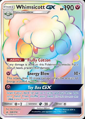 Carta Whimsicott-GX (226/214) do set Elos Inquebráveis — Pokémon TCG | Bynx