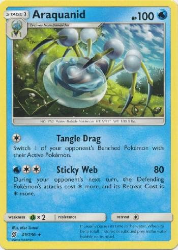 Carta Araquanid (49/236) do set Sintonia Mental — Pokémon TCG | Bynx