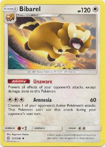 Carta Bibarel (172/236) do set Sintonia Mental — Pokémon TCG | Bynx
