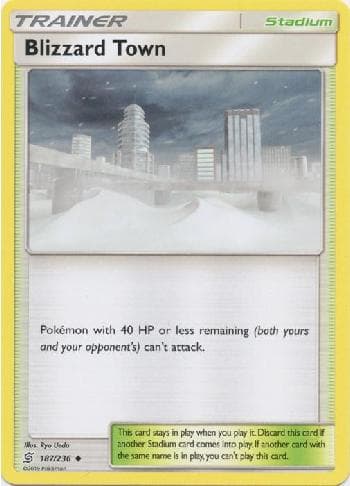 Carta Blizzard Town (187/236) do set Sintonia Mental — Pokémon TCG | Bynx