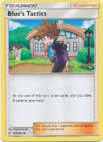 Carta Blue's Tactics (188/236) do set Sintonia Mental — Pokémon TCG | Bynx