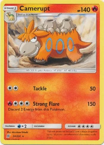 Carta Camerupt (24/236) do set Sintonia Mental — Pokémon TCG | Bynx