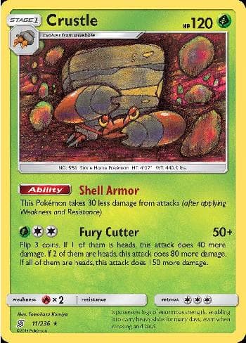 Carta Crustle (11/236) do set Sintonia Mental — Pokémon TCG | Bynx