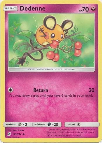 Carta Dedenne (145/236) do set Sintonia Mental — Pokémon TCG | Bynx
