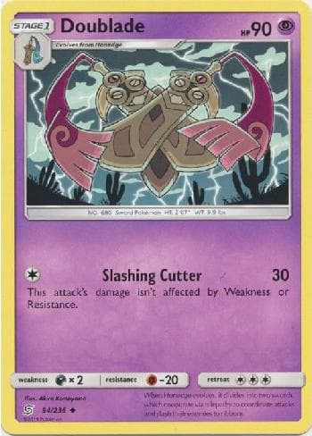 Carta Doublade (94/236) do set Sintonia Mental — Pokémon TCG | Bynx