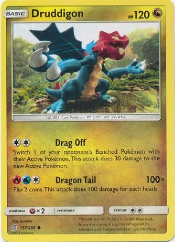 Carta Druddigon (157/236) do set Sintonia Mental — Pokémon TCG | Bynx