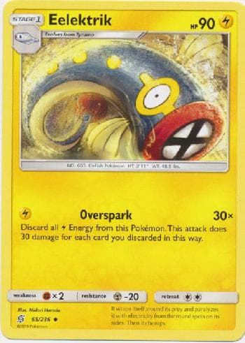 Carta Eelektrik (65/236) do set Sintonia Mental — Pokémon TCG | Bynx