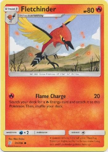 Carta Fletchinder (31/236) do set Sintonia Mental — Pokémon TCG | Bynx