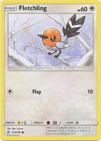 Carta Fletchling (179/236) do set Sintonia Mental — Pokémon TCG | Bynx