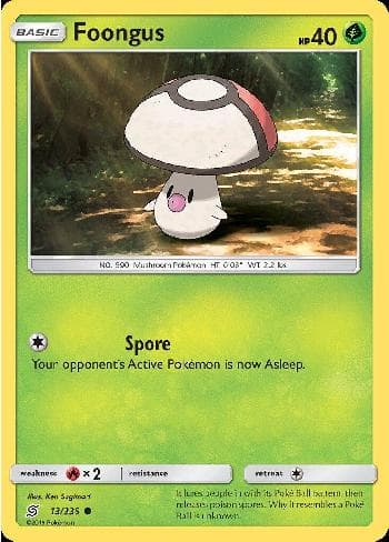 Carta Foongus (13/236) do set Sintonia Mental — Pokémon TCG | Bynx
