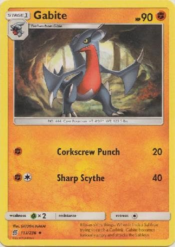 Carta Gabite (113/236) do set Sintonia Mental — Pokémon TCG | Bynx