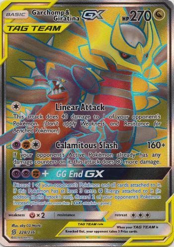 Carta Garchomp & Giratina-GX (228/236) do set Sintonia Mental — Pokémon TCG | Bynx