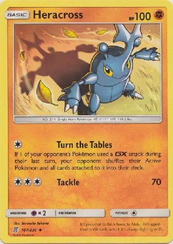 Carta Heracross (107/236) do set Sintonia Mental — Pokémon TCG | Bynx