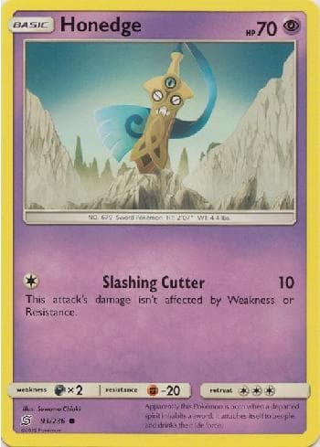 Carta Honedge (93/236) do set Sintonia Mental — Pokémon TCG | Bynx