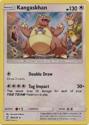 Carta Kangaskhan (163/236) do set Sintonia Mental — Pokémon TCG | Bynx
