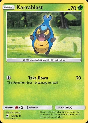 Carta Karrablast (12/236) do set Sintonia Mental — Pokémon TCG | Bynx
