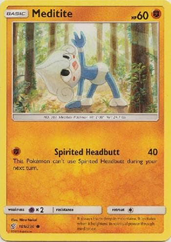 Carta Meditite (109/236) do set Sintonia Mental — Pokémon TCG | Bynx
