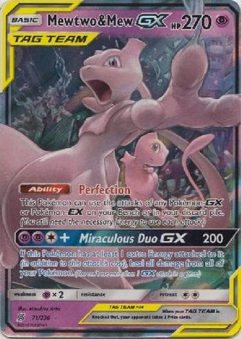 Mewtwo & Mew-GX (71/236) — Sintonia Mental