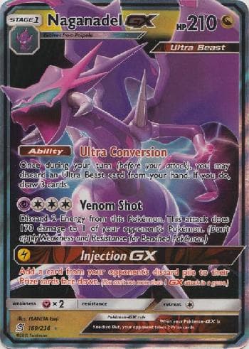 Carta Naganadel-GX (160/236) do set Sintonia Mental — Pokémon TCG | Bynx