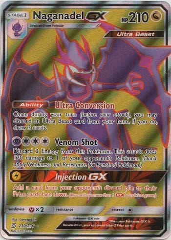 Carta Naganadel-GX (230/236) do set Sintonia Mental — Pokémon TCG | Bynx