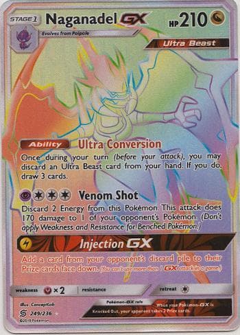 Carta Naganadel-GX (249/236) do set Sintonia Mental — Pokémon TCG | Bynx