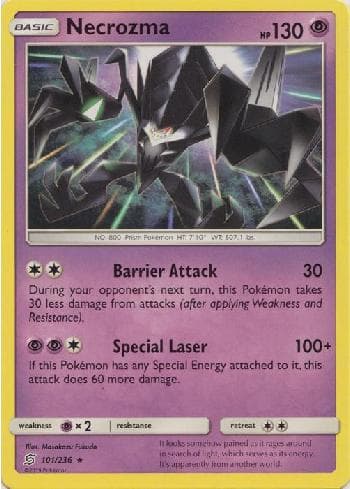 Carta Necrozma (101/236) do set Sintonia Mental — Pokémon TCG | Bynx