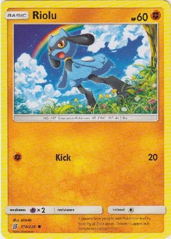 Carta Riolu (115/236) do set Sintonia Mental — Pokémon TCG | Bynx