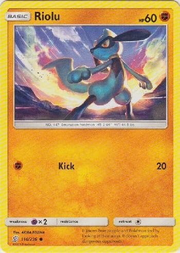Carta Riolu (116/236) do set Sintonia Mental — Pokémon TCG | Bynx