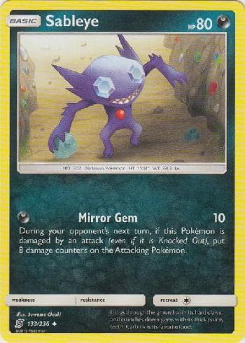 Carta Sableye (133/236) do set Sintonia Mental — Pokémon TCG | Bynx