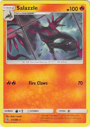 Carta Salazzle (34/236) do set Sintonia Mental — Pokémon TCG | Bynx