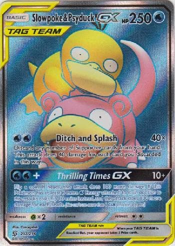 Carta Slowpoke & Psyduck-GX (217/236) do set Sintonia Mental — Pokémon TCG | Bynx