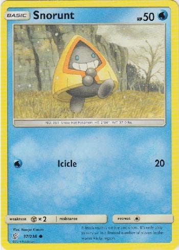 Carta Snorunt (37/236) do set Sintonia Mental — Pokémon TCG | Bynx