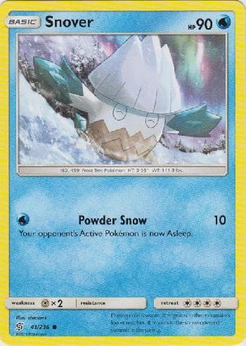 Carta Snover (41/236) do set Sintonia Mental — Pokémon TCG | Bynx