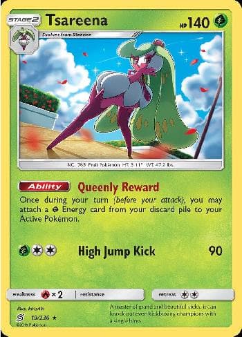 Carta Tsareena (19/236) do set Sintonia Mental — Pokémon TCG | Bynx