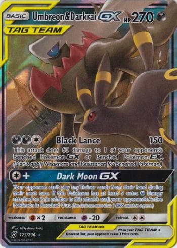 Umbreon & Darkrai-GX (125/236) — Sintonia Mental