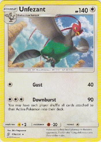 Carta Unfezant (176/236) do set Sintonia Mental — Pokémon TCG | Bynx