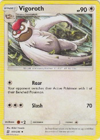 Carta Vigoroth (169/236) do set Sintonia Mental — Pokémon TCG | Bynx
