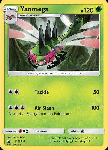 Carta Yanmega (3/236) do set Sintonia Mental — Pokémon TCG | Bynx