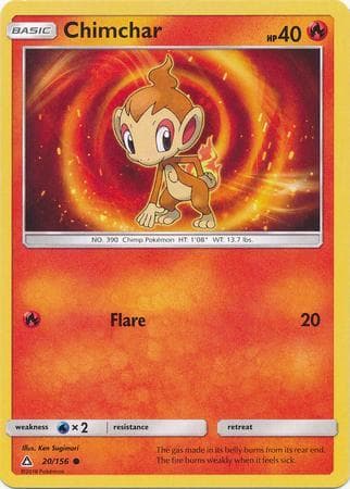 Carta Chimchar (20/156) do set Ultraprisma — Pokémon TCG | Bynx