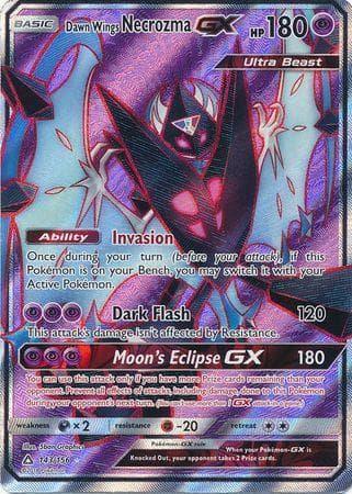 Carta Dawn Wings Necrozma-GX (143/156) do set Ultraprisma — Pokémon TCG | Bynx