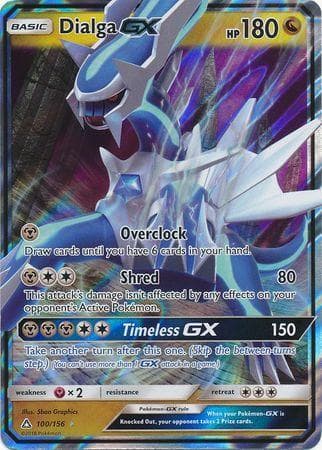 Carta Dialga-GX (100/156) do set Ultraprisma — Pokémon TCG | Bynx