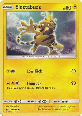 Carta Electabuzz (43/156) do set Ultraprisma — Pokémon TCG | Bynx