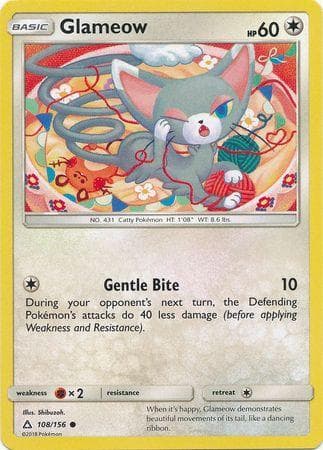 Carta Glameow (108/156) do set Ultraprisma — Pokémon TCG | Bynx