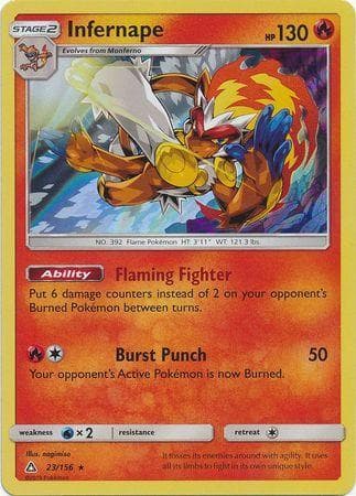 Carta Infernape (23/156) do set Ultraprisma — Pokémon TCG | Bynx