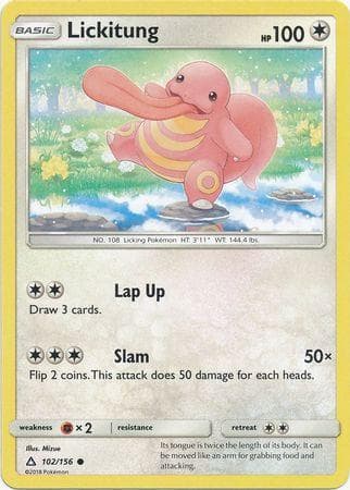 Carta Lickitung (102/156) do set Ultraprisma — Pokémon TCG | Bynx