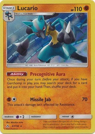 Carta Lucario (67/156) do set Ultraprisma — Pokémon TCG | Bynx