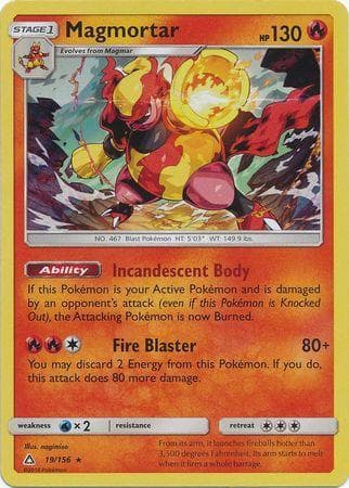 Carta Magmortar (19/156) do set Ultraprisma — Pokémon TCG | Bynx