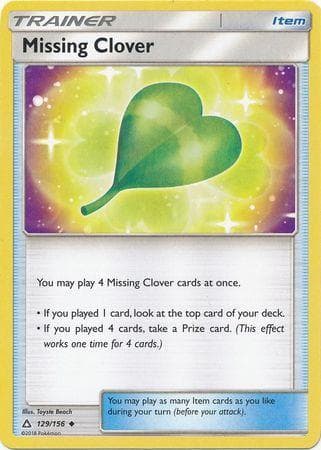 Carta Missing Clover (129/156) do set Ultraprisma — Pokémon TCG | Bynx